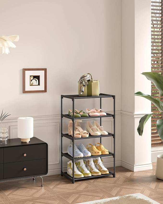 Autonomier 5-Tier Extra Small Shoe Rack, Narrow Space-Saving Organizer - Image 2