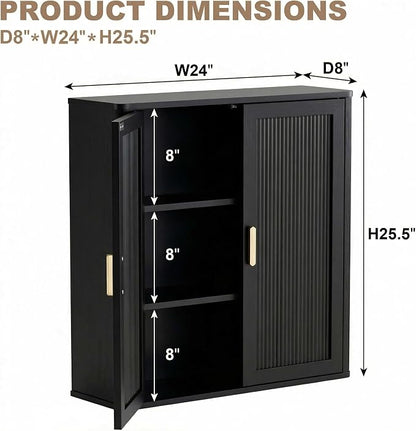 INNOD Bathroom Storage Cabinet, Over The Toilet Storage Cabinet, Medicine - Image 2