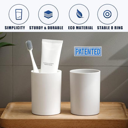 Bathroom Tumbler 10.5oz Reusable Unbreakable Toothbrush Cup 300ml - Image 5