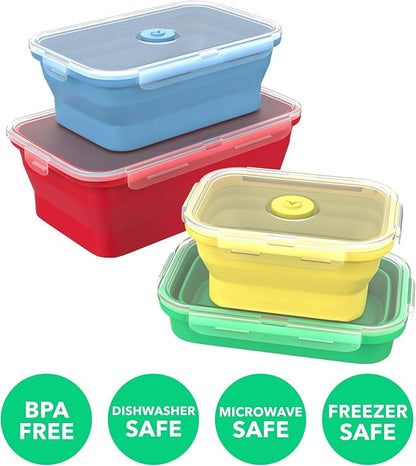 Vremi Silicone Food Storage Containers - Image 4