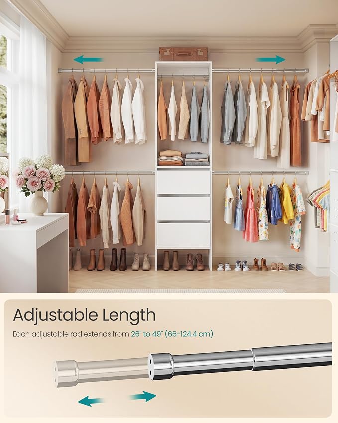 SONGMICS Closet System, Customizable Walk-In Closet Organizer System - Image 3