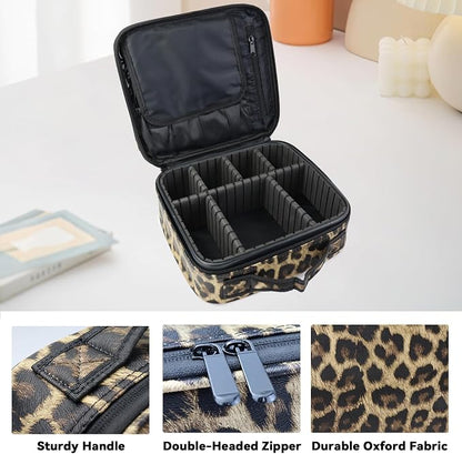 Travel Makeup Bag Makeup Cosmetic Train Case Organizer Portable Storage Bag - Image 4
