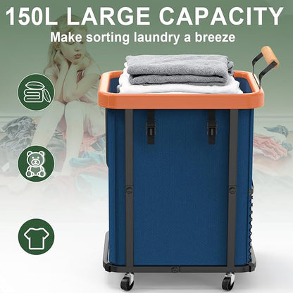 150L Extra Large Fashion Laundry Basket - Image 2