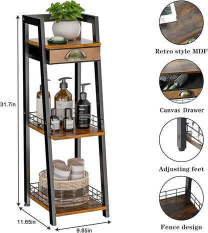 keomaisyto 3-Tier Narrow Bathroom Shelves - Image 3