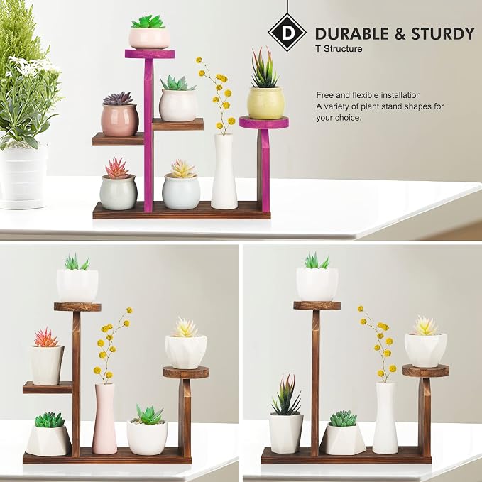 Wood Desktop Plant Stand - Image 5