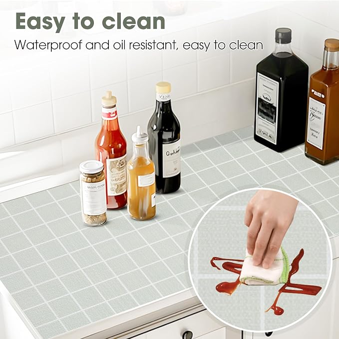Drawer and Shelf Liner, Non-Slip Kitchen Cabinet Liners Non-Adhesive Thick - Image 3