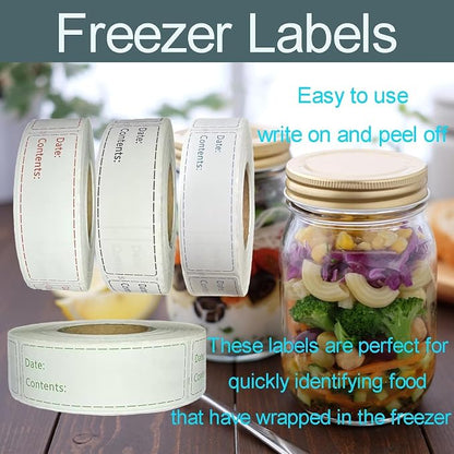 Freezer Labels 4 Rolls 2000pcs, 1x3 inch - Image 6