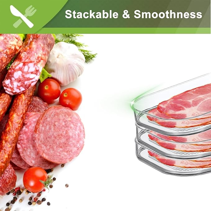 Deli Meat Container for Fridge, Stackable Food Storage Boxes - Image 3