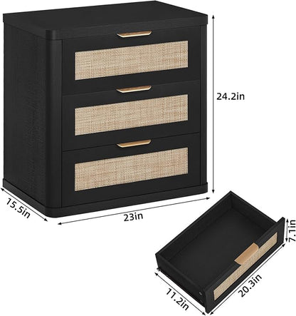 LEYAOYAO Rattan Night Stand Set of 2 - Image 3
