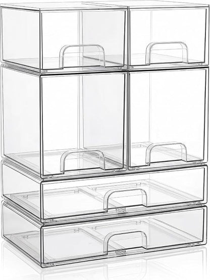 Clear Stackable Storage Drawers: Baby Bottle Storage Organizer, Acrylic Bottles - Image 9