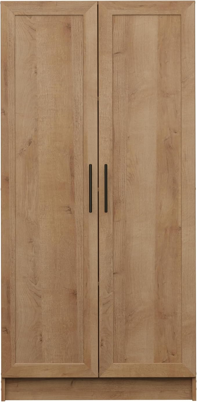 Prepac Natural Oak Elite 65" Tall Accent Kitchen Pantry Cabinet, Craft or - Image 12