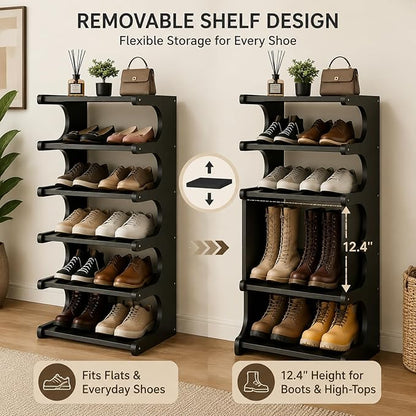 39" Bamboo Shoe Rack - Image 4