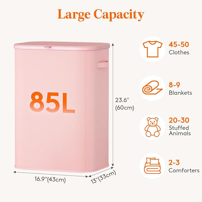 Lifewit 85L Large Laundry Basket - Image 3