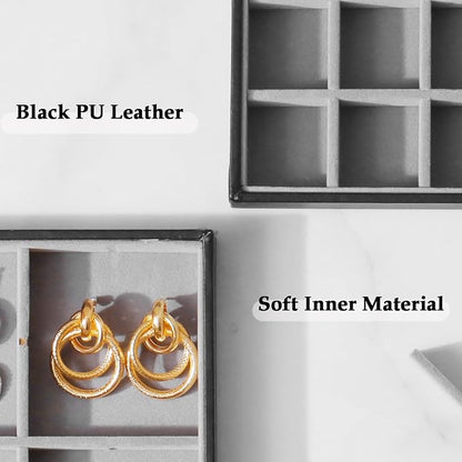 Large Jewelry Organizer Tray 2 Pack, Stackable Jewelry Storage Holder - Image 5