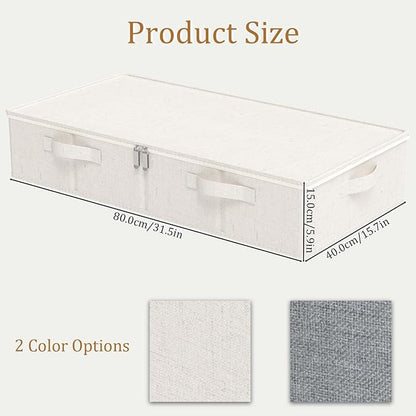 Underbed Storage Bins Compartment, Foldable Under Bed Boxes Organizer, Cube - Image 6