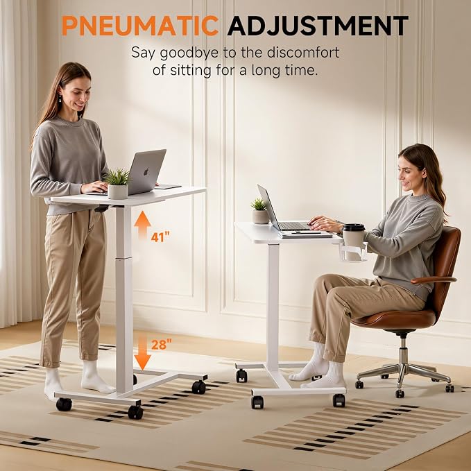 COMHOMA Adjustable Overbed Bedside Table - Image 4
