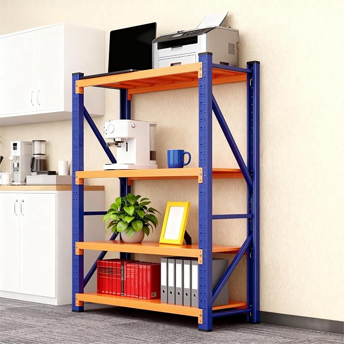 79" H Garage Shelving, 3500LBS Heavy Duty Storage Rack, 4 Tiers Metal Storage - Image 4