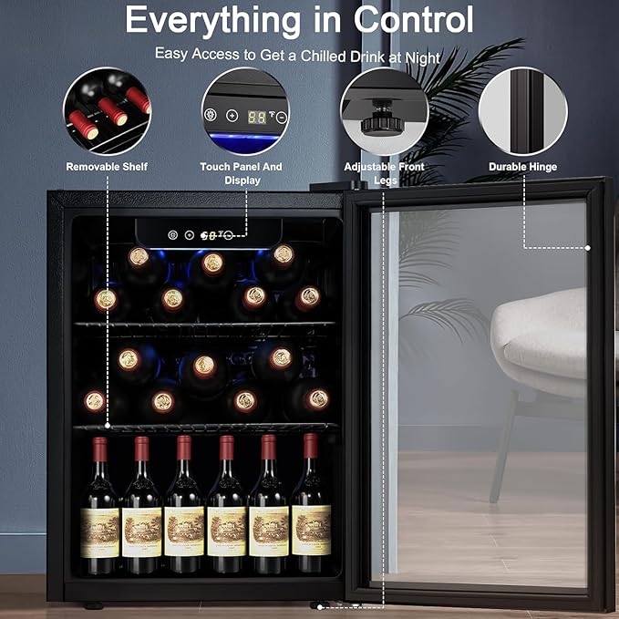 Antarctic Star Wine Cooler, Beverage Refrigerator, 16 Bottle 68 Can - Image 4