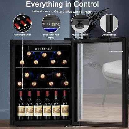 Antarctic Star Wine Cooler, Beverage Refrigerator, 16 Bottle 68 Can - Image 4