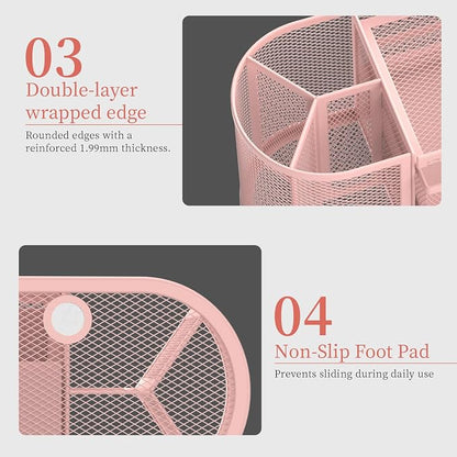 SUPEASY Mesh Desk Organizer, Desk Organizers and Accessories, Pen Holder - Image 6