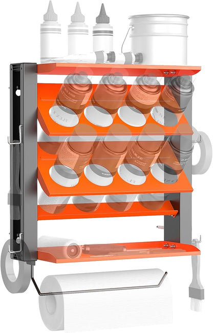 EVERHANGER Spray Can Holder, Lube Can Wall Mount Storage Rack Heavy Duty Paint by EVERHANGER
