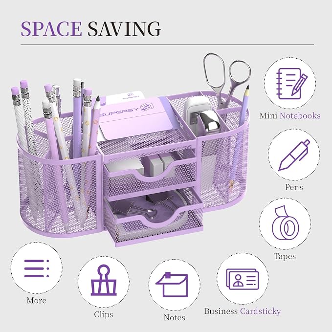 SUPEASY Mesh Desk Organizer, Desk Organizers and Accessories - Image 4