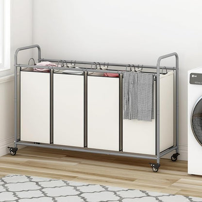 Laundry Sorter 4 Section Hamper Sorter - Image 4