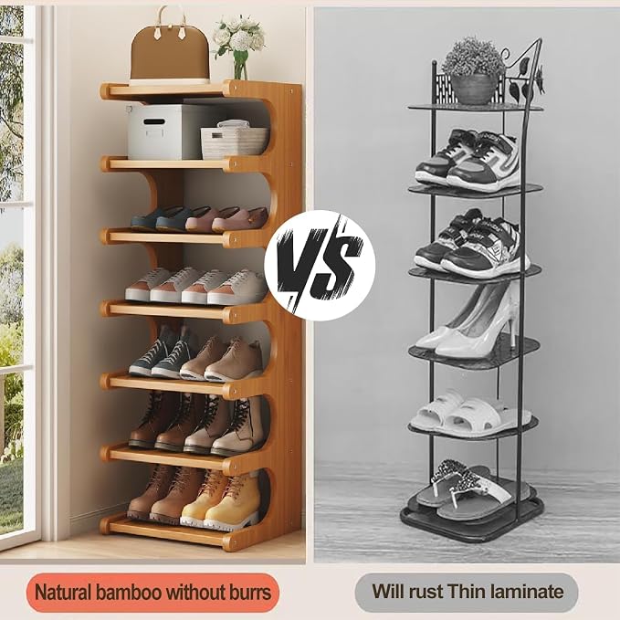 39" Bamboo Shoe Rack - Image 7