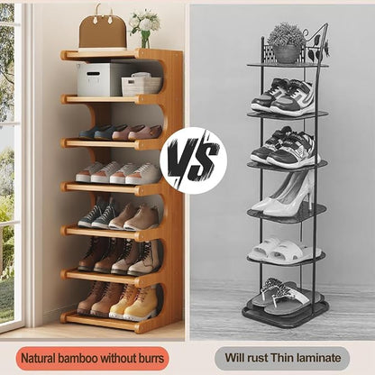 39" Bamboo Shoe Rack - Image 7