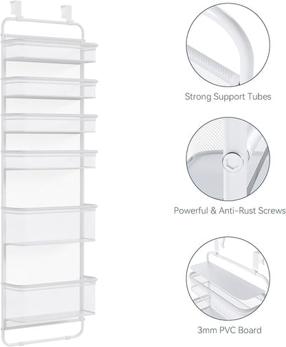 Whitmor Over The Door Organizer Storage, 6 Tier Hanging Door Organizer - Image 7