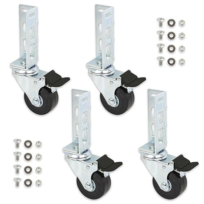 4pc - Storage Rack Caster Wheels) by ToolGuyRepublic