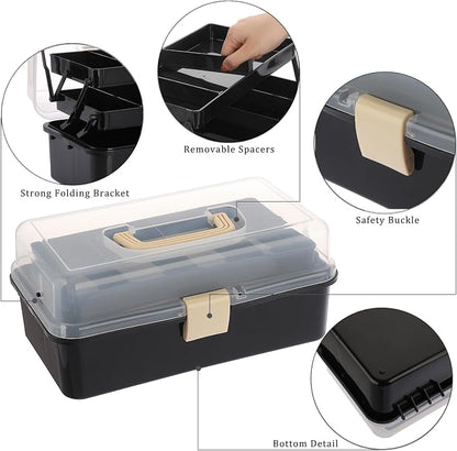 BTSKY 3-Layer Plastic Dividing Storage Box Craft Organizer - Image 5