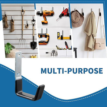 Heavy Duty Steel Garage Hooks, Garage Storage Utility Hooks, Anti-Slip Hanger - Image 8