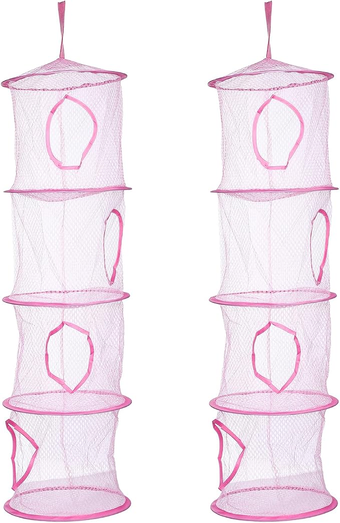 uxcell 2Pcs Mesh Hanging Storage Basket by uxcell