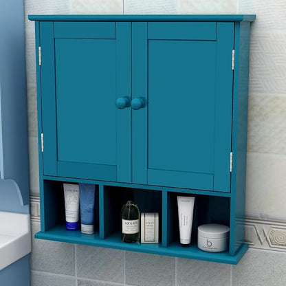TaoHFE Turquoise Bathroom Cabinet, Bathroom Wall Cabinet - Image 4