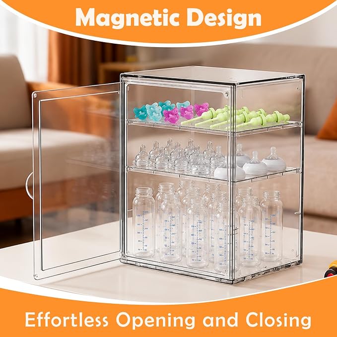 Baby Bottle Organizer, Adjustable Height Bottle Storage Organizer Baby - Image 7