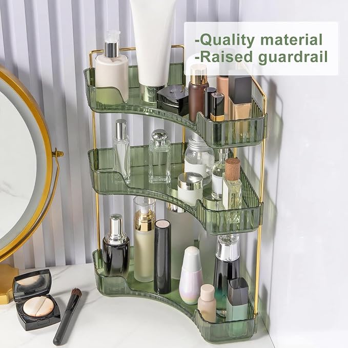 Corner Bathroom Countertop Organizer, Vanity Trays - Image 5