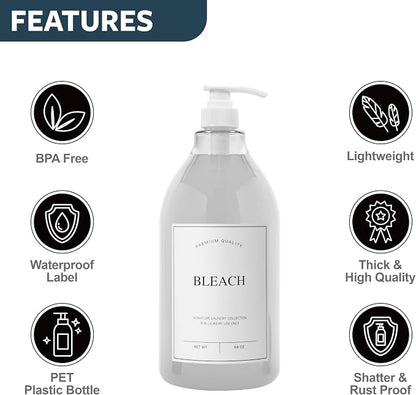 Calindiana Modern Farmhouse Bleach Liquid Laundry Detergent Dispenser - Image 2