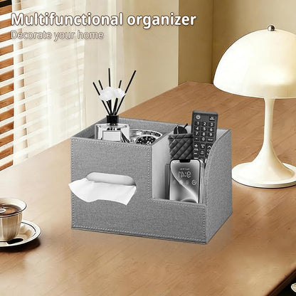 Leather Square Tissue Box Cover - Image 2