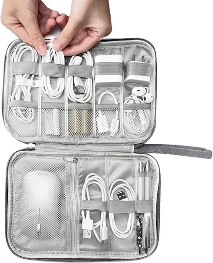 Lcsmaokin Electronics Organizer Travel Case, Electronic Accessories Storage Bag - Image 3