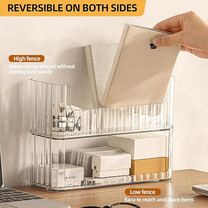 PAVSTINE 2-Tier Stackable Medicine Cabinet Organizer, Narrow Bathroom Makeup - Image 4