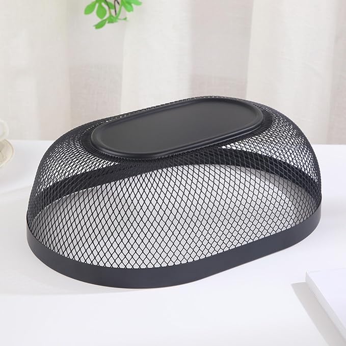 AJIODA Metal Mesh Steel Basket, Oval Metal Wire Storage Organizer Baskets Multi - Image 4