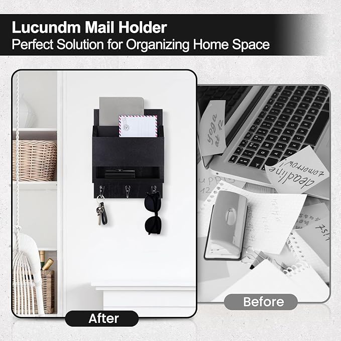 Key and Mail Holder for Wall, Key Holder - Image 6