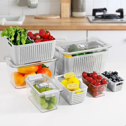LUXEAR 4 Pack Fruit Vegetable Containers - Image 6