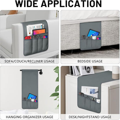 TV Remote Control Holder Couch Caddy, Non-slip Bedside Caddy Organizer - Image 3