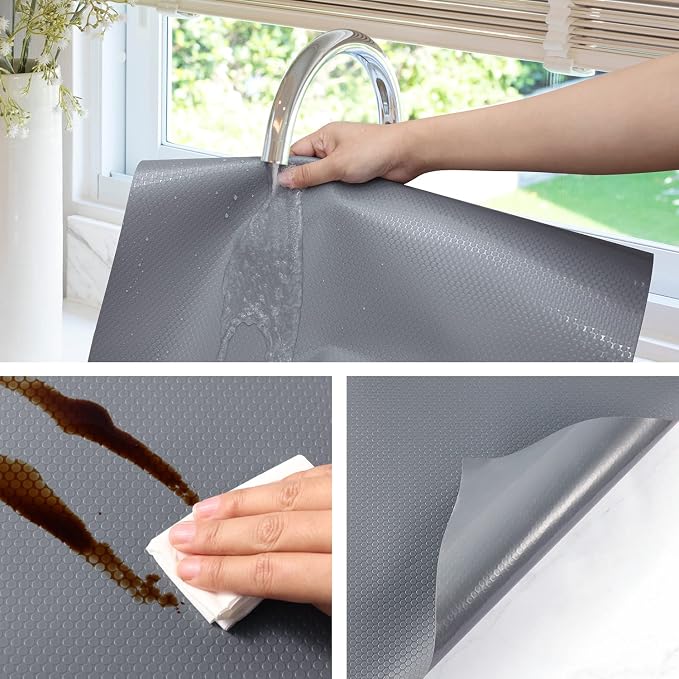 Shelf Liners for Kitchen Cabinets Refrigerator Liners Waterproof & Oil-Proof - Image 4