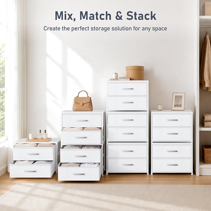 DIMJ Stackable Storage Drawers for Closet Organizers and Storage - Image 8