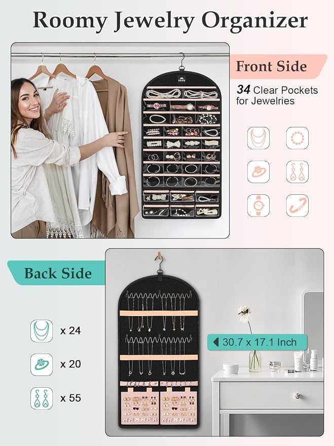 MATEIN Hanging Jewelry Organizer - Image 2