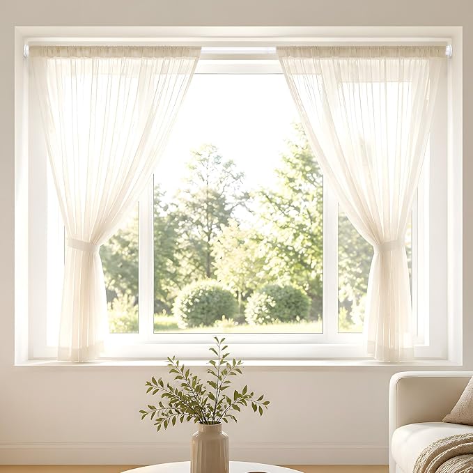 1Pcs Spring Tension Curtain Rod 31-62 Inch, 7/8" Diameter Tension Rod - Image 2