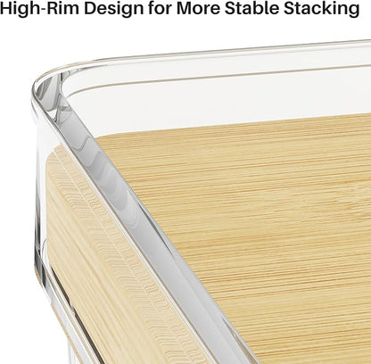 2 Set Pantry Organizer and Stackable Storage Kitchen, Sturdy and Durable - Image 4